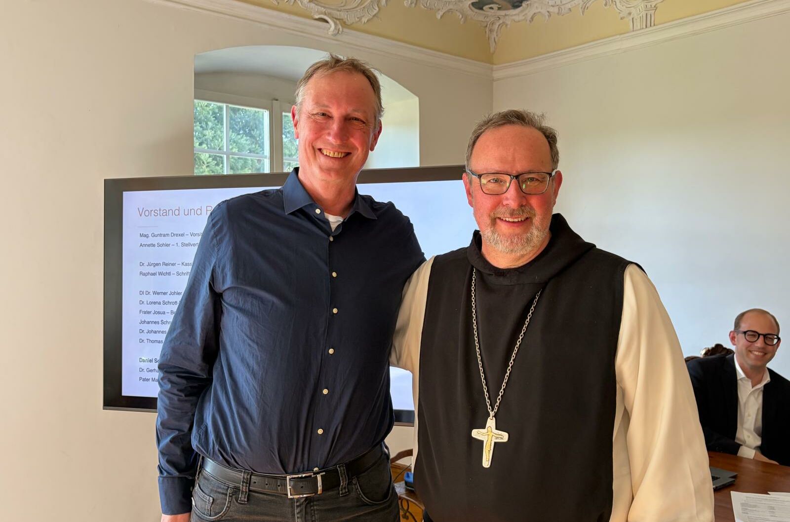 Abt Vinzenz und Karl Anton