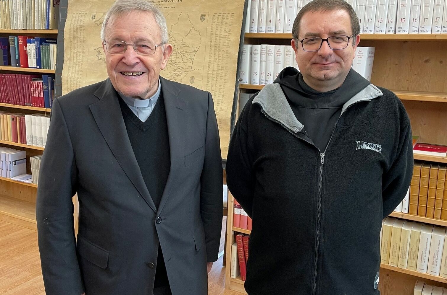 Kardinal Capser und Pater Prior
