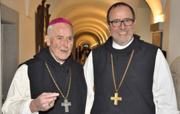 Pater Kassian und Pater Abt Vinzenz